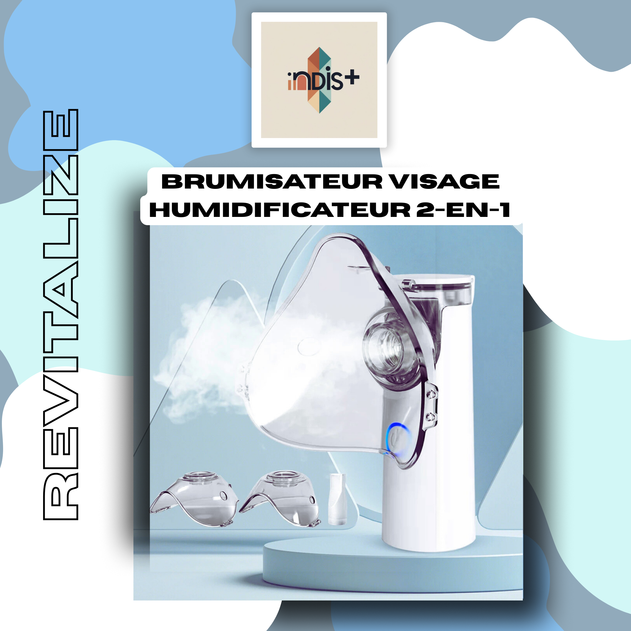 Revitalize – Brumisateur Visage & Humidificateur 2-en-1