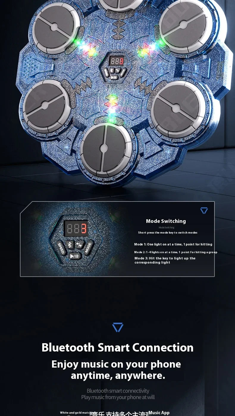 Cible de Boxe Interactive Bluetooth – Smart Boxing 4/6 Touches