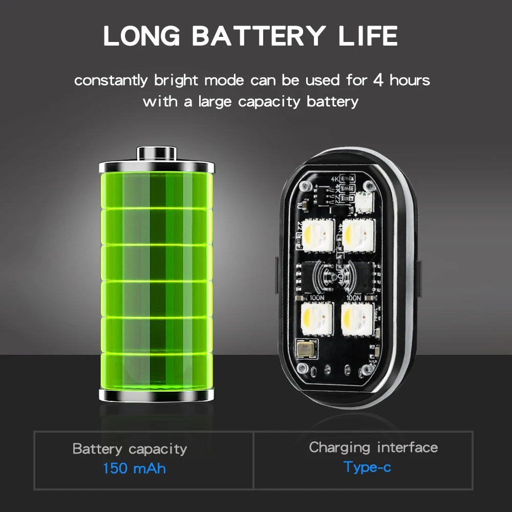 Lumières LED Sans Fil pour Voiture