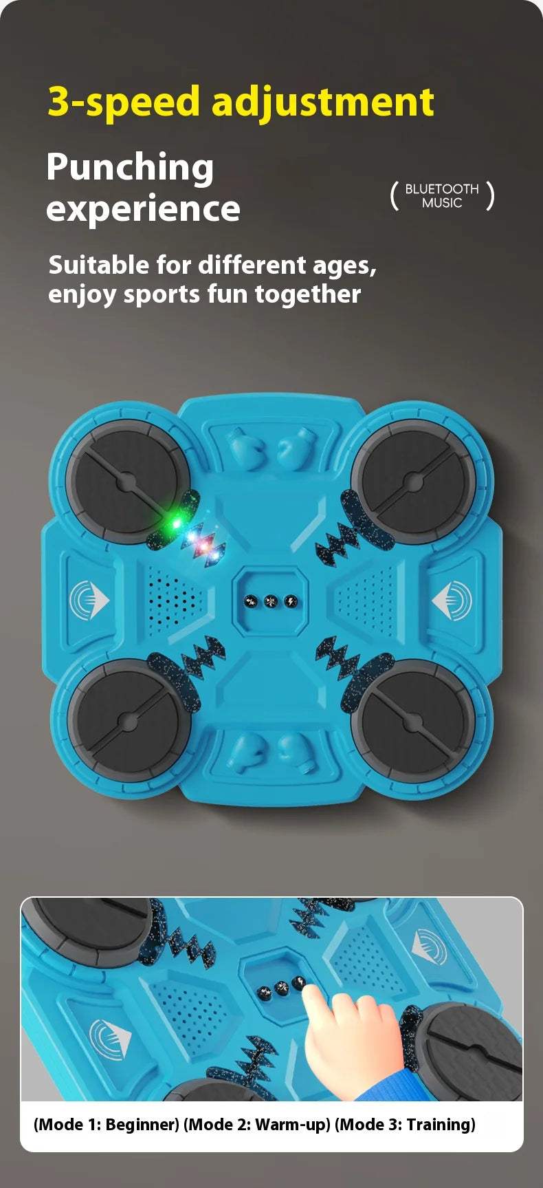 Cible de Boxe Interactive Bluetooth – Smart Boxing 4/6 Touches